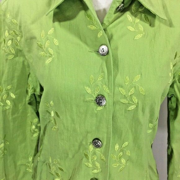 VTG Christine Phillipe Denim Jacket Skirt Set Sz 8 - Picture 2 of 7